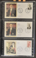 **/0/FDC Kleine Samenstelling In Album W.o. Nominaal België, FDC's België, Frankrijk, Spanje, Israël, Zm/m - Colecciones (en álbumes)