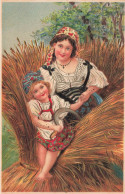 FANTAISIES - Femme Et Sa Petite Fille - Colorisé - Carte Postale Ancienne - Femmes