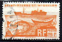 St Pierre Et Miquelon  - 1947 -  Chalutier  - N° 338  - Oblit - Used - Oblitérés