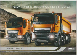 Brochure-leaflet DAF Trucks Eindhoven DAF CF-LF EURO 6 Construction Trucks - Vrachtwagens