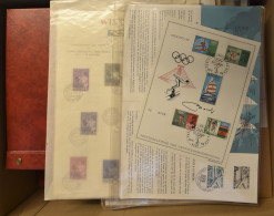 MIX 1° Dag Op Postfolders Met Zegels ** 1937/98 En Gest., Herdenkingsbladen, Speciale Uitgiften En FDC's, Overwegend Jar - Colecciones (sin álbumes)