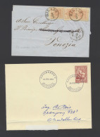 Samenstelling Poststukken Waarbij Briefje Uit Lombardo - Venetië, Speciale Vlucht Lindbergh, Zwitserland, Zm/m/ntz - Collezioni (senza Album)
