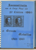 LIT België, 7 Handboeken I.v.m. De Studie Van Epauletten T.e.m. De Getande Médaillons, Door E. & M. Deneumostier, Guyaux - Altri & Non Classificati