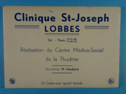 Clinique St-Joseph Lobbes Réalisation Du Centre Médico-Social De La Thudinie 12 Cartes-vues (grand Format) - Lobbes