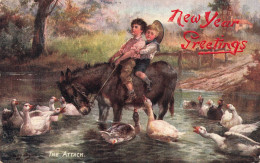 FÊTES ET VOEUX - New Years Greetings - The Attack - Carte Postale Ancienne - Año Nuevo