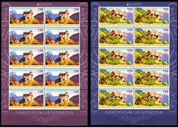 Europa Cept - 2017 - Liechtenstein - 2.Sheetlet Of 10 Set - (Castles) ** MNH - 2017