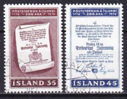 1976. Iceland. Iceland Post. Used. Mi. Nr. 516-17 - Used Stamps