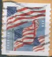 VEREINIGTE STAATEN ETATS UNIS USA 2022 FLAG OF USA (BCA COIL) F USED ON PAPER SN 5657 MI 5887 - Usados