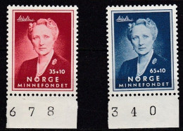 NO213C – NORVEGE - NORWAY – 1956 – PRINCESS MARTHA MEMORIAL FUND – SG # 460/1 MNH 7,50 € - Unused Stamps