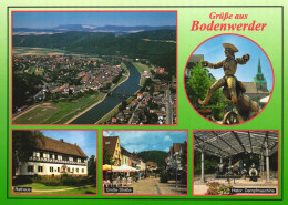 GERMANY, LOWER SAXONY, BODENWERDER, PANORAMA, BRIDGE, STATUE, MUSEUM - Bodenwerder