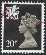 GREAT BRITAIN Wales 1989 QEII 20p Black Machin SGW52 Used - Gales