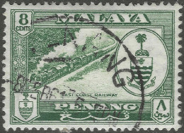 Penang (Malaysia). 1960 Arms. 8c Used. SG 59 - Penang