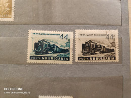 1954 Bulgaria	Railway Locomotives (F41) - Used Stamps