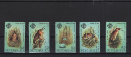 Seychellenl Birds Theme Michel Cat.No. Mnh/** 498/502 - Seychelles (1976-...)