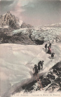 FRANCE - Chamonix - Traversée Du Glacier Des Bossons - Colorisé - Carte Postale Ancienne - Chamonix-Mont-Blanc