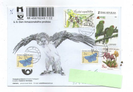 Czech Republic 2023 - Harpya, Amazonas Forest Day, Special Cover, Postage Registered, Niice Stamps - Águilas & Aves De Presa