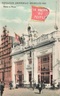 BELGIQUE - Bruxelles - Exposition Universelle Bruxelles - Maison Du Peuple - Colorisé - Animé - Carte Postale Ancienne - Universal Exhibitions