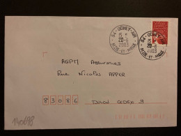 LETTRE TP M DE LUQUET TVP ROUGE OBL.20-6 2003 54 OCHEY AIR MTHE ET MELLE - Poste Aérienne Militaire