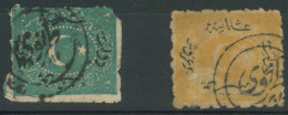BULGARIA. C.1878. Turkish Period. 2 Diff Stamps, Cancelled Tirnovo (xx). Mostly Fine. - Other & Unclassified