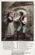 PHOTOGRAPHIE - Un Couple Se Disputant - Colorisé - Carte Postale Ancienne - Fotografia