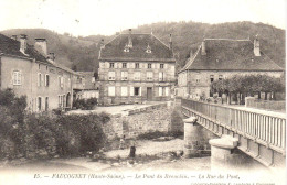 FAUCOGNEY  -  Le Pont Du Breuchin  -  La Rue Du Pont  -  LL 15 - Faucogney