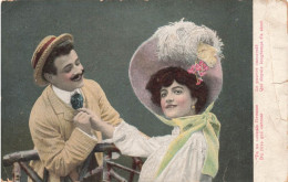 ARTS - Peintures Et Tableaux - Un Homme Faisant La Cour à Une Femme - Colorisé - Carte Postale Ancienne - Paintings