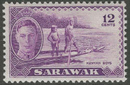 Sarawak. 1950 KGVI. 12c MH. SG 178 - Sarawak (...-1963)