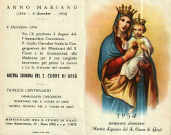Petit Calendrier  1954 - Religieux      ANNO MARIANO - Petit Format : 1941-60