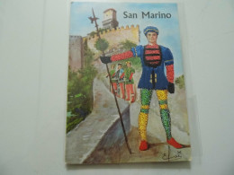 Cartolina A Rilievo In Tessuto "SAN MARINO Anichi Costumi" - San Marino