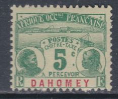 Dahomey Taxe  N° 1  X  Partie De Série : 5 C. Vert Sur Verdâtre Trace De Charnière Sinon TB - Sonstige & Ohne Zuordnung