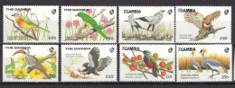 Gambia 1989 MNH Fauna Birds Complete Set CV Michel 30€ - Kuckucke & Turakos