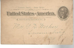 52898 ) USA Postal Stationery  1897 - ...-1900