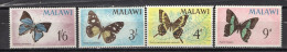 Malawi 1966 MNH  Fauna Butterfly Complete Set CV Michel 10€ - Kuckucke & Turakos