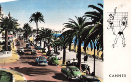 FRANCE  - Cannes - La Promenade De La Croisette - Colorisé -  Carte Postale - Cannes