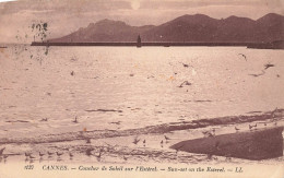 FRANCE  - Cannes - Coucher De Soleil Sur L'Estérel -  Carte Postale Ancienne - Cannes