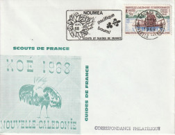 Nouvelle Caledonie - LETTRE Philatélique Avec N°352 (13/11/1968) Scouts De France - Lettres & Documents