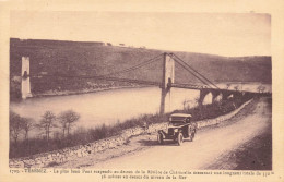 Plougasnou * Térénez * Route Et Pont Suspendu * Automobile Voiture Ancienne - Plougasnou