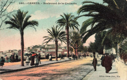 FRANCE  - Cannes - Boulevard De La Croisette - Colorisé - Animé -  Carte Postale Ancienne - Cannes