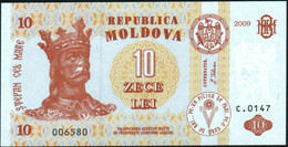 MOLDAVIA - MOLDOVA - 10 Lei 2009 {Banca Naţională A Moldovei} UNC P.10 F - Moldova