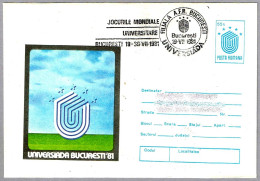 JUEGOS UNIVERSITARIOS MUNDIALES - World University Games - Universiada. Bucuresti 1981 - Other & Unclassified