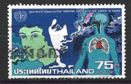 THAÏLANDE. N°915 De 1980 Oblitéré. Campagne Anti-tabac. - Tabac