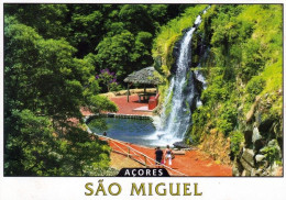1 AK Azoren * Die Insel São Miguel - Mit Einem Wasserfall Im Park De Ribeira Dos Caldeires * - Açores