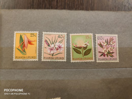1953  Rwanda Urundi	Flowers (F41) - Unused Stamps