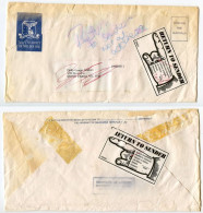 Australia 1990's Postage Paid Cover - University Of Melbourne Parkville To South Yarra Victoria; Return To Sender Labels - Briefe U. Dokumente