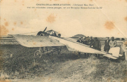 HAUTS DE SEINE  CHATILLON SUR SEINE  Aviation Aviateur Marc BIOT Avec Son Mecanicien ( Anglsupdrt) - Châtillon