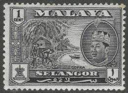 Selangor(Malaysia). 1961-62 Sultan Salahuddin Abdul Aziz. 1c MH. SG 129 - Selangor
