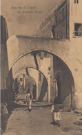 CARTOLINA  TIPOLI,LIBIA-UNA VIA DI TRIPOLI NEL QUARTIERE ARABO-VIAGGIATA 1913 - Libya