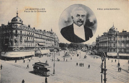 CPA 34 MONTPELLIER / PLACE DE LA COMEDIE / FETES PRESIDENTIELLES - Altri & Non Classificati