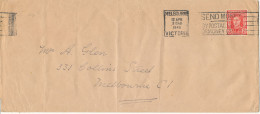 Australia Cover Melbourne 12-4-1948 Single Franked (the Cover Is Foolded) - Covers & Documents