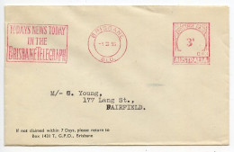 Australia 1955 Meter Cover - Brisbane, Queensland - Brisbane Telegraph (Newspaper) - Briefe U. Dokumente